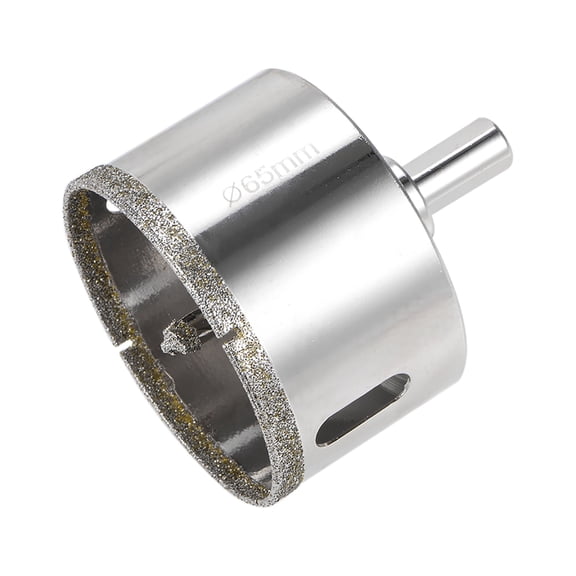 Uxcell 65mm Glass Hole Saw Diamond Core Drill Bit with Center Bit