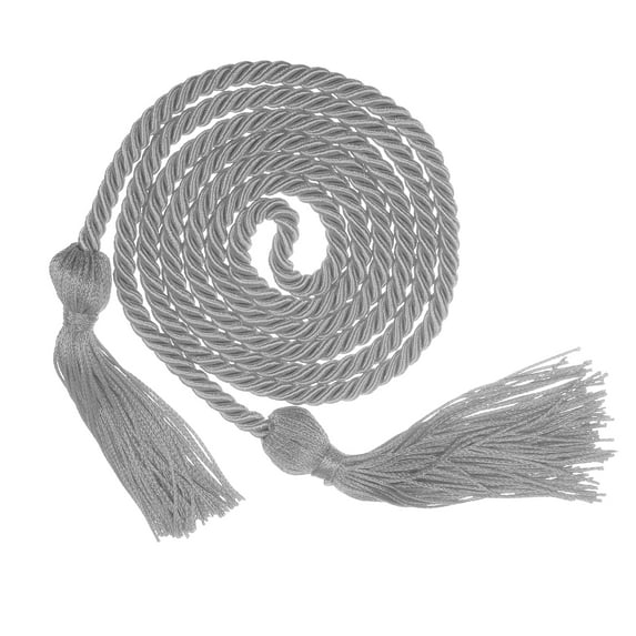 Uxcell 67" Graduation Honor Cord with Tassel Braided Graduation Ropes, Gray