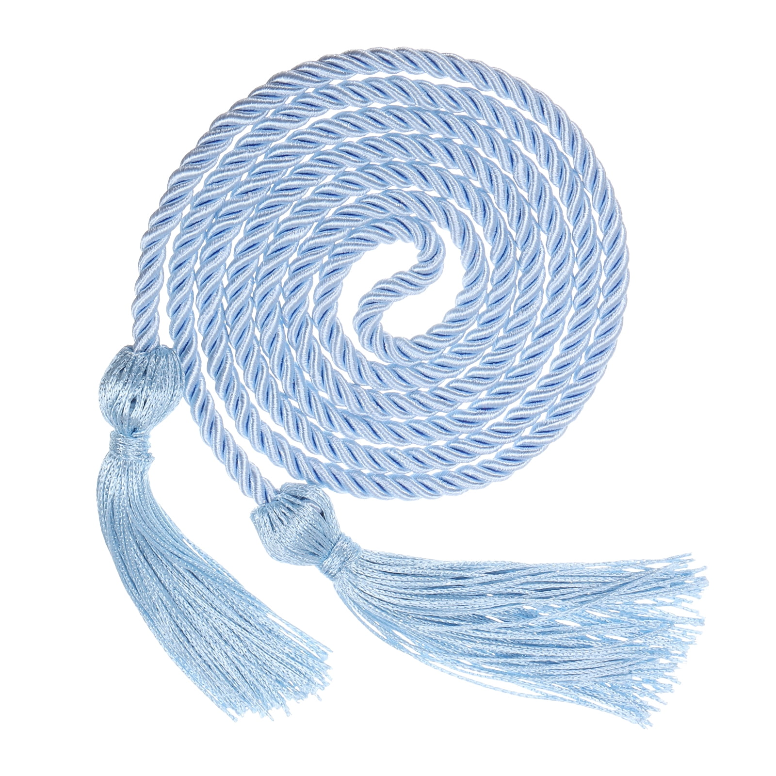 Uxcell 67" Graduation Honor Cord with Tassel Braided Graduation Ropes, Sky Blue