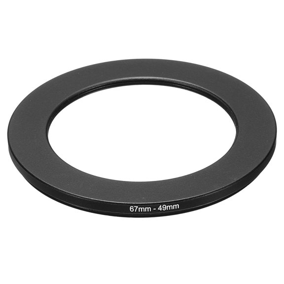 Uxcell 67mm-49mm Metal Step Down Ring, Camera Lens Filter Adapter Ring for Camera Lenses Hood, Black