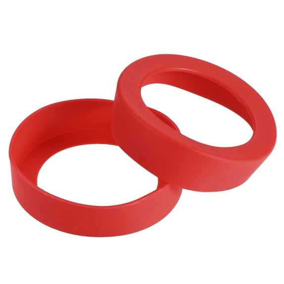 Uxcell 67mm ID Anti-slip Bottom Sleeve Cover Water Bottle Boot Red 4 Pack