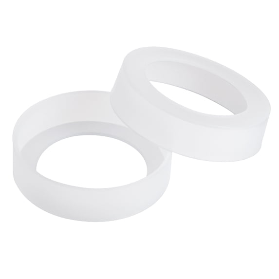 Uxcell 67mm ID Anti-slip Bottom Sleeve Cover Water Bottle Boot White 4 Pack