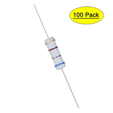 Uxcell 680 Ohm 2W ±5% Tolerance Axile Lead Metal Oxide Film Resistor 100 Count