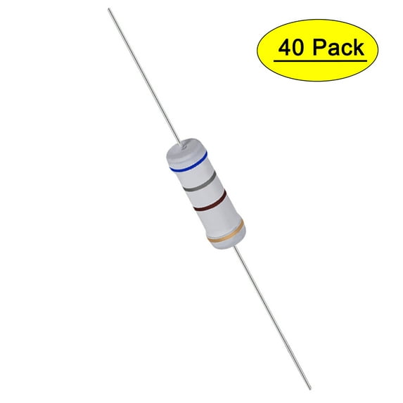Uxcell 40Pcs 3W 3 Watt Metal Oxide Film Resistor 680 Ohm ±5% Tolerance