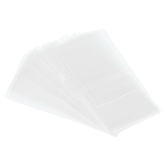 Uxcell 69x35mm 1.54 to 1.65 In Dia Perforated Heat Shrink Wrap Bands Clear 400 Pack