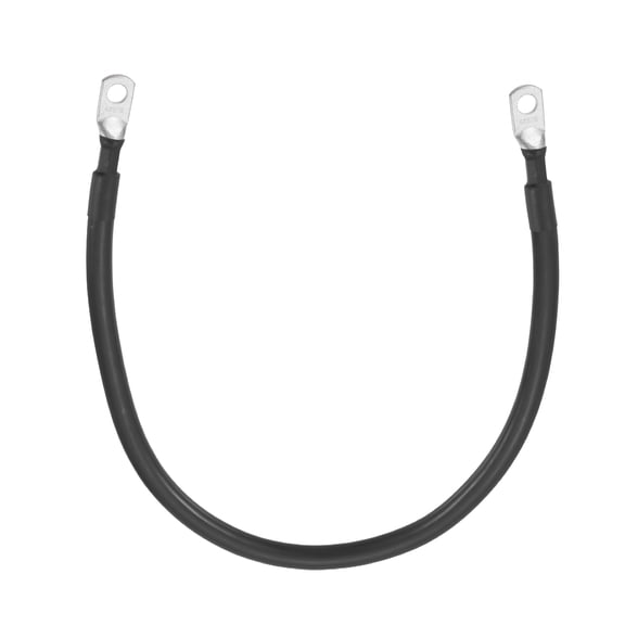 Uxcell 6AWG Gauge Battery Cable Wire 1.5FT Length 5/16" Diameter Positive and Negative Copper Alternator Connector Extender with US standard O-ring for Car RV Golf Cart Marine, Black