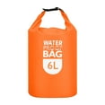 thumbnail image 1 of Uxcell 6L Waterproof Dry Bag, Dry Roll Top Lightweight Dry Storage Bag for Kayaking Camping, Orange, 1 of 6