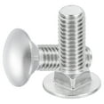 thumbnail image 1 of Uxcell 6Pack 1/2"-13x1-1/2" Stainless Steel Carriage Bolts Round Head Square Neck, Silver, 1 of 7