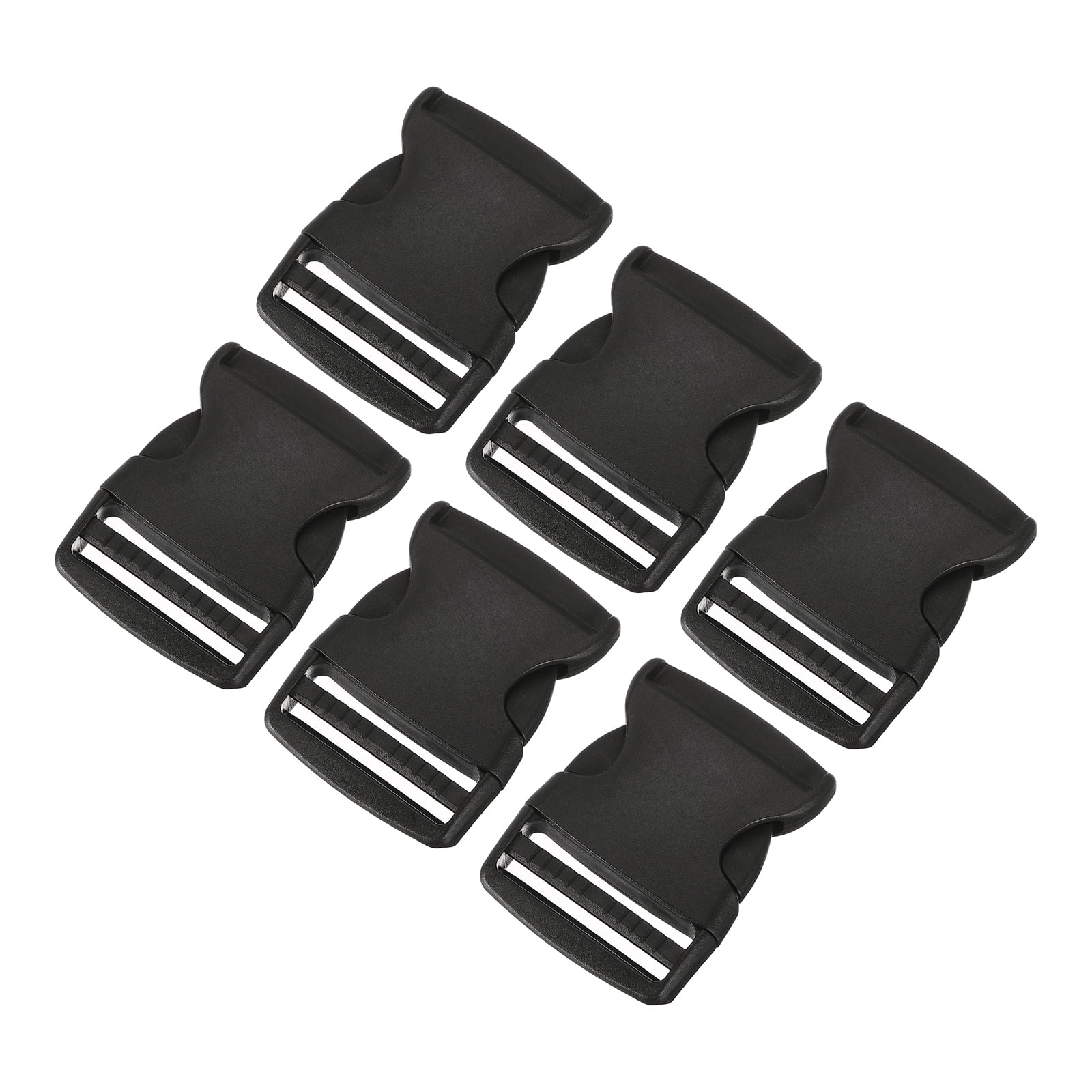 Uxcell 6Pack 2" Plastic Dual Adjustable Side Release Buckle for ...