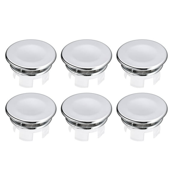 Uxcell 6Pack 23.5mm Sink Trim Overflow Cover Ring Double Layer Hole Insert in Cap
