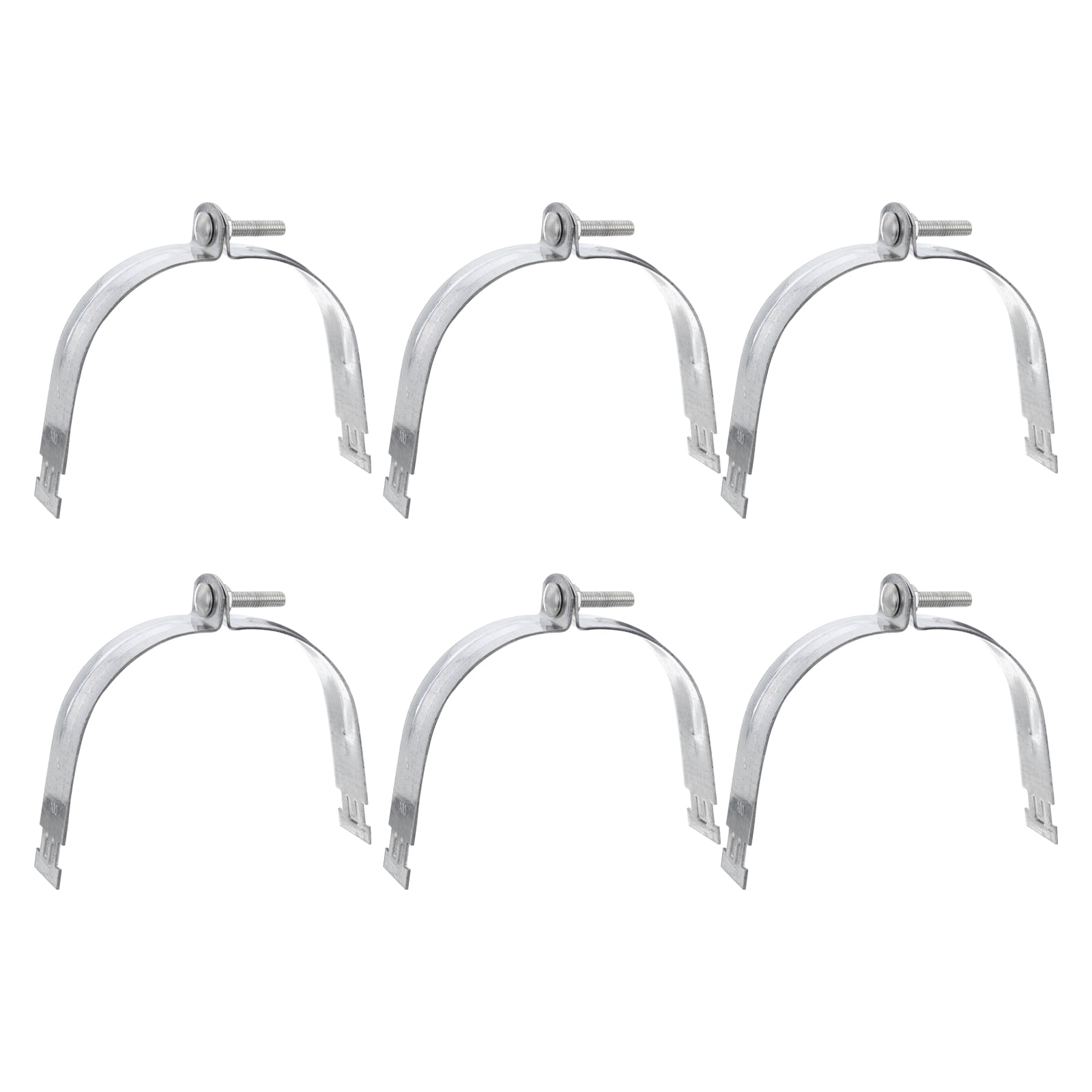 Uxcell 6Pack 41/2" EMT Strut Clamps Steel with Bolt Nut for Rigid