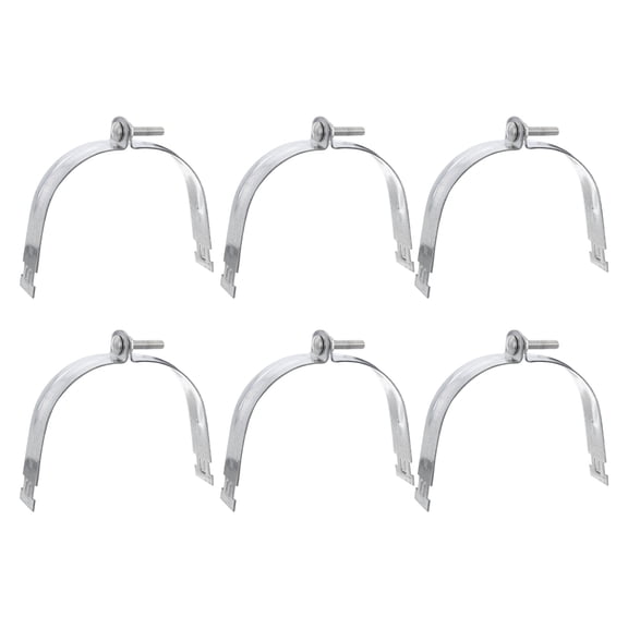 Uxcell 6Pack 4-1/2" EMT Strut Clamps Steel with Bolt Nut for Rigid Conduit and Pipe