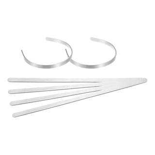 NinjaCrafters 10 Pack - 1/2 Inch 14 Gauge (.063) Aluminum Bracelet Blanks