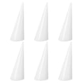 thumbnail image 1 of Uxcell 6Pack Cone Shape Acrylic Ring Display Holder Jewelry Showcase Stand (White), 1 of 5