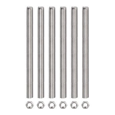 Uxcell 2Pcs M4 X 250mm Fully Threaded Rod – 304 Stainless Steel, Right Hand Threads