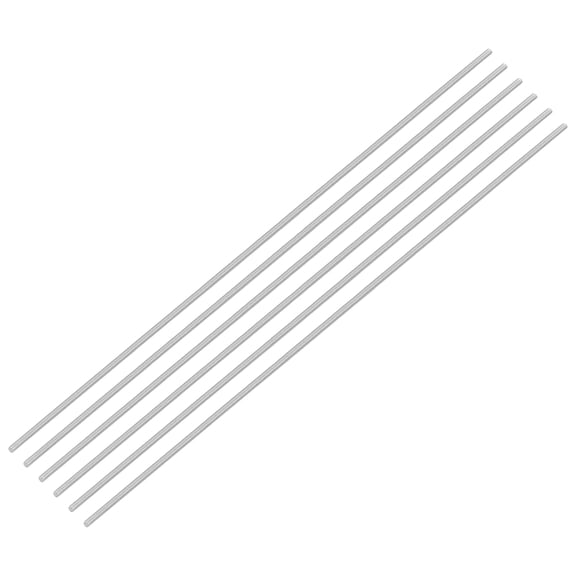 Uxcell 6Pack M3 x 400mm 0.5mm Pitch 304 Stainless Steel Fully Threaded Rod Bar Studs