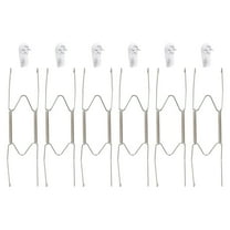 Uxcell 6 Pack Plate Hanger, 8.46" Stainless Steel Invisible Wall Plate Hangers for Decorative Plates, Silver