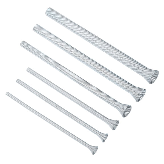 Uxcell 6Pack Spring Tube Bender Set for Copper Tubing O.D. 1/4'',3/8'',1/2'',5/8'',3/4''