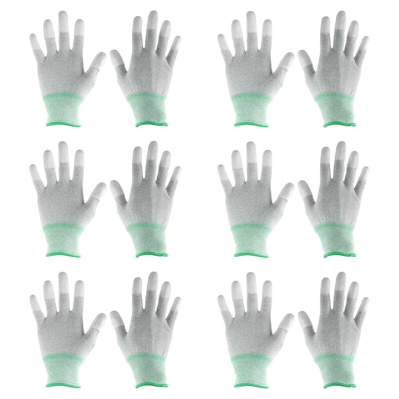 Uxcell 6Pairs ESD Anti Static Gloves 20cm Thickened High Resistance