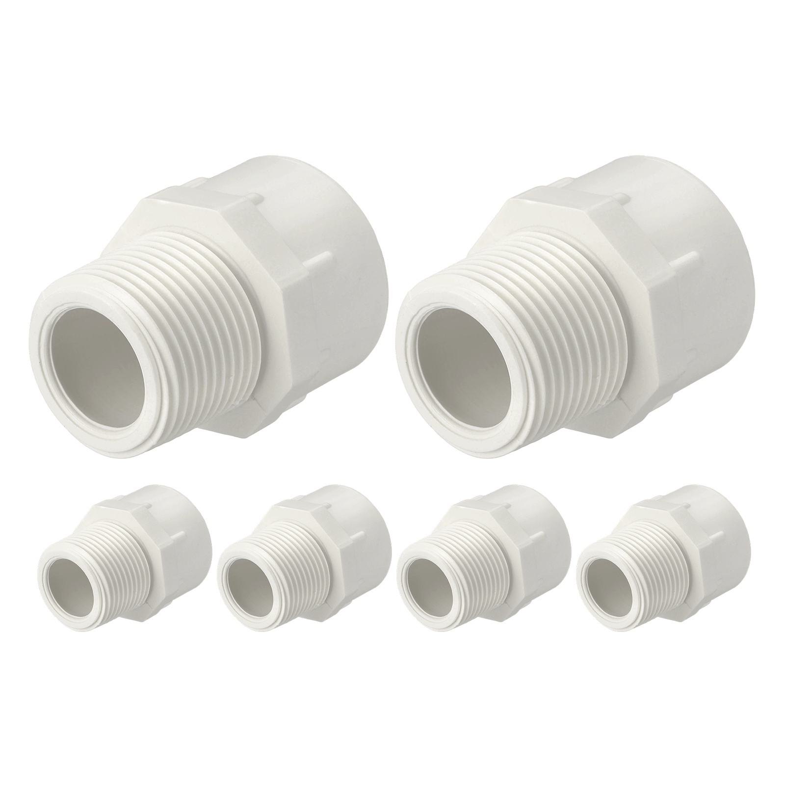 Uxcell 6Pcs 1" Pipe Fitting, SCH40 (Male Thread x SOC) NPT Male Thread ...