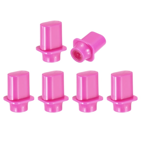 Uxcell 6Pcs 3 Way 5 Way Guitar Toggle Switch Tip, Plastic Cross-Slot Push-in Toggle Pickup Switch Knob Tip for SQ ST TL Electric Guitar Replacement Parts, Rose Red