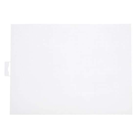 Uxcell 6Pcs 8"x11" Plastic Mesh Canvas Sheet 6 Count Needlepoint Blank Canvas for Embroidery, Clear White