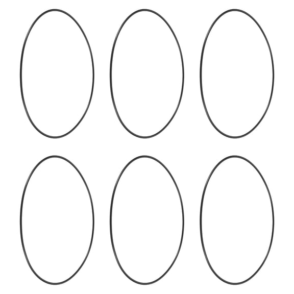 Uxcell 6Pcs A-045 Nitrile Rubber O-Rings, 4" ID 4-1/8" OD 1/16" Width Round Seal Rings Gasket for Lighter Repair Flashlight Lens Faucet Seal Repair Air Gas Machine Plumbing Compressor