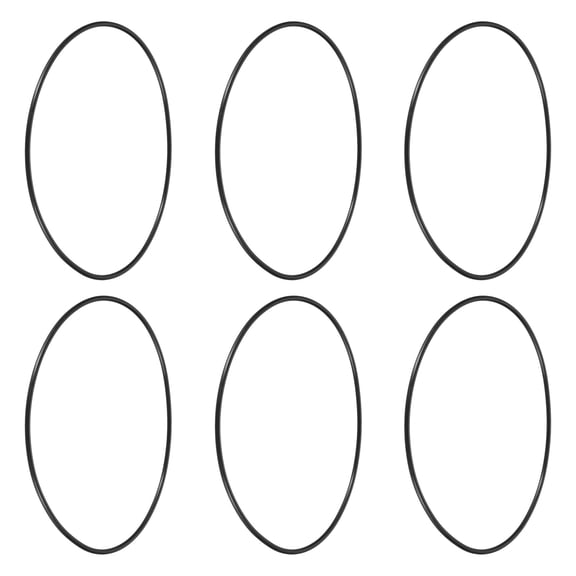 Uxcell 6Pcs A-156 Nitrile Rubber O-Rings, 4-1/4" ID 4-7/16" OD 3/32" Width Round Seal Rings Gasket for Lighter Repair Flashlight Lens Faucet Seal Repair Air Gas Machine Plumbing Compressor