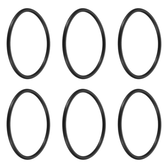 Uxcell 6Pcs A-228 Nitrile Rubber O-Rings, 2-1/4" ID 2-1/2" OD 1/8" Width Round Seal Rings Gasket for Lighter Repair Flashlight Lens Faucet Seal Repair Air Gas Machine Plumbing Compressor