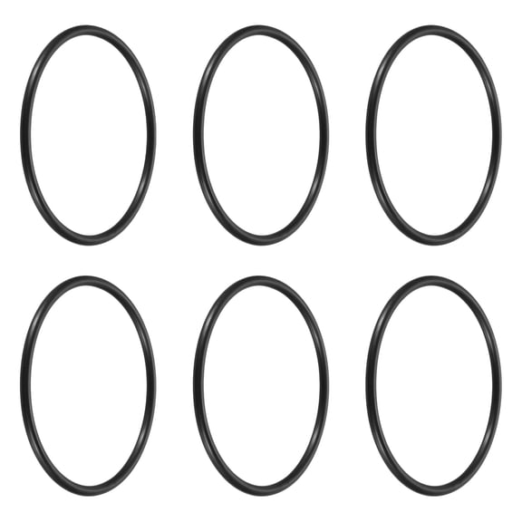 Uxcell 6Pcs A-231 Nitrile Rubber O-Rings, 2-5/8" ID 2-7/8" OD 1/8" Width Round Seal Rings Gasket for Lighter Repair Flashlight Lens Faucet Seal Repair Air Gas Machine Plumbing Compressor