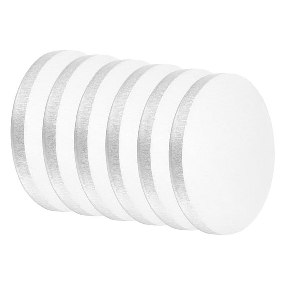Uxcell 6Pcs Aluminum Disc, 2"(50mm) Diameter 0.16"(4mm) Thickness Round Aluminum Sheets 5052 Aluminum Circle Plates for Metal Stamping
