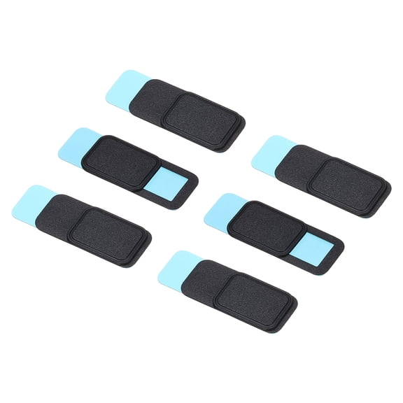 Uxcell 6Pcs Computer Camera Cover Slide, (0.039" Thickness, Black), Ultra-Thin Laptop Camera Blocker Protecting Privacy Security for Various Tablet/Desktop/Smartphone/PC Accessory