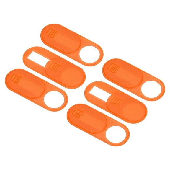 Uxcell 6Pcs Computer Camera Cover Slide, (0.039" Thickness, Orange), Ultra-Thin Laptop Camera Blocker Protecting Privacy and Security for Various Tablet/Desktop/Smartphone/PC Accessories