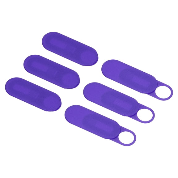 Uxcell 6Pcs Computer Camera Cover Slide, (0.039" Thickness, Purple), Ultra-Thin Laptop Camera Blocker Protecting Privacy and Security for Various Tablet/Desktop/Smartphone/PC Accessory
