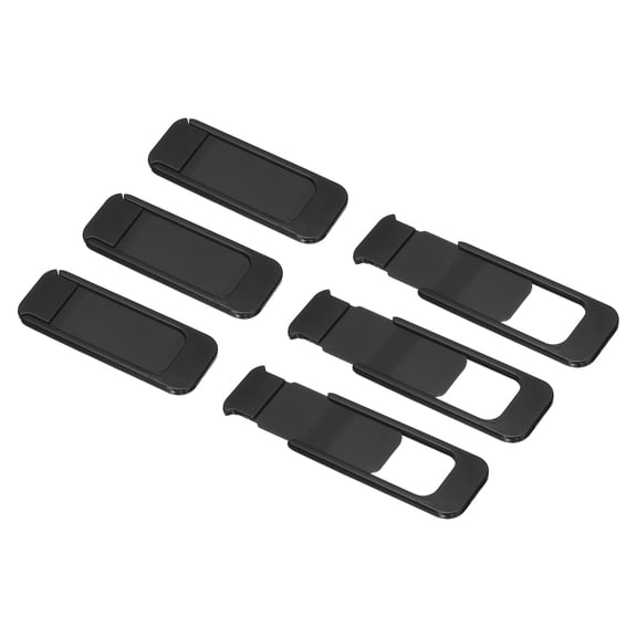 Uxcell 6Pcs Computer Camera Cover Slide, (0.079" Thickness, Black), Ultra-Thin Laptop Camera Blocker Protecting Privacy and Security for Various Tablet/Desktop/Smartphone/PC Accessories