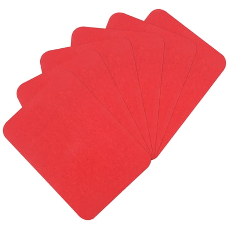 Uxcell 6Pcs Iron on Patches for Clothing Repair 4.13 x 2.95 inch Fabric Patch Cotton Decorating for Clothes Pants Red