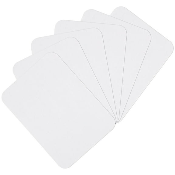 Uxcell 6Pcs Iron on Patches for Clothing Repair 3"x4-1/4" Fabric Patch Cotton Decorating for Clothes Pants White