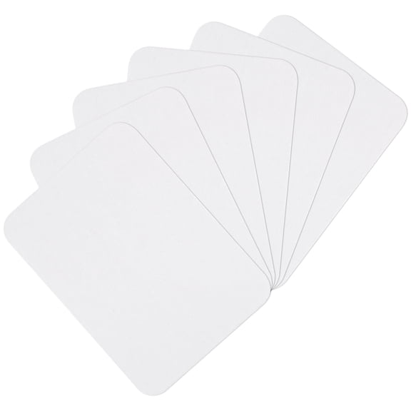 Uxcell 6Pcs Iron on Patches for Clothing Repair 3"x4-1/4" Fabric Patch Cotton Decorating for Clothes Pants White