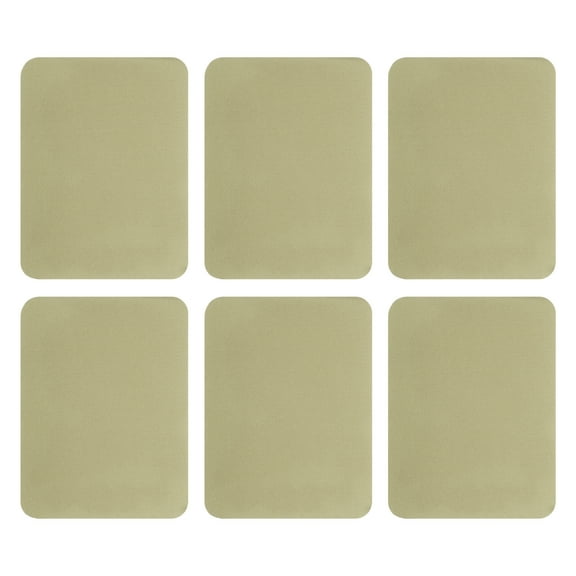 Uxcell 6Pcs Iron on Patches for Clothing Repair, Mending Fabric Repair Patch Cotton for Clothes Pants Bags, 5x4 Inch Khaki