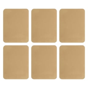 Uxcell 6Pcs Iron on Patches for Clothing Repair, Mending Fabric Repair Patch Cotton for Clothes Pants Bags, 5x4 Inch Light Brown