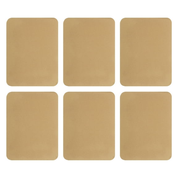 Uxcell 6Pcs Iron on Patches for Clothing Repair, Mending Fabric Repair Patch Cotton for Clothes Pants Bags, 5x4 Inch Light Brown
