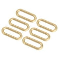 thumbnail image 1 of Uxcell 6Pcs Metal Rings Buckle for Bag Belt Strap, Oval Ring Inner Diameter 25mm, 1 of 6