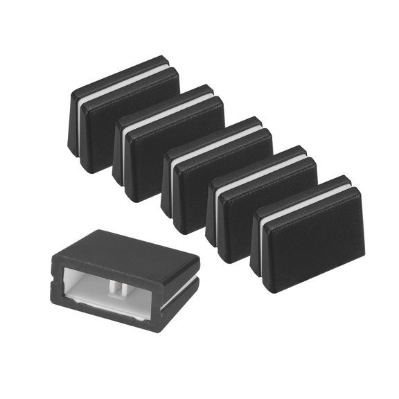 Uxcell 6Pcs Mixer Slider Fader Caps Universal Fader Knobs Black Plastic Slide Potentiometer Replacement Slider Knob for Universal DJ Controller Mixer Console DJM DDJ XDJ Denon