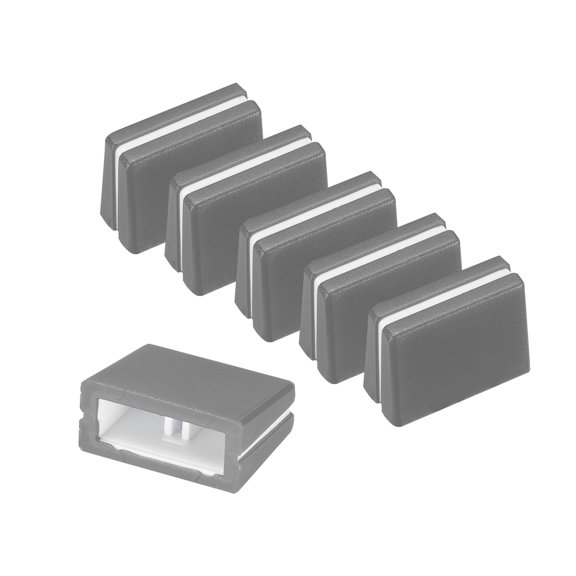 Uxcell 6Pcs Mixer Slider Fader Caps Universal Fader Knobs Gray Plastic Slide Potentiometer Replacement Slider Knob for Universal DJ Controller Mixer Console DJM DDJ XDJ Denon