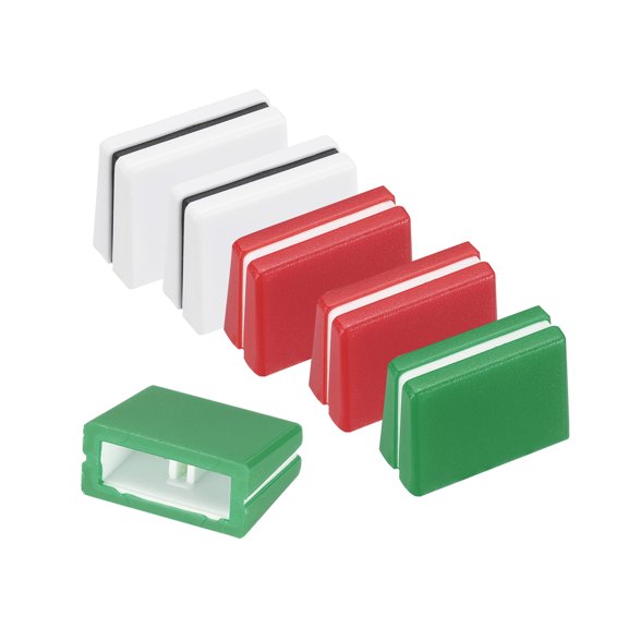 Uxcell 6Pcs Mixer Slider Fader Caps Universal Fader Knobs Green Red Plastic Slide Potentiometer Replacement Slider Knob for Universal DJ Controller Mixer Console DJM DDJ XDJ Denon