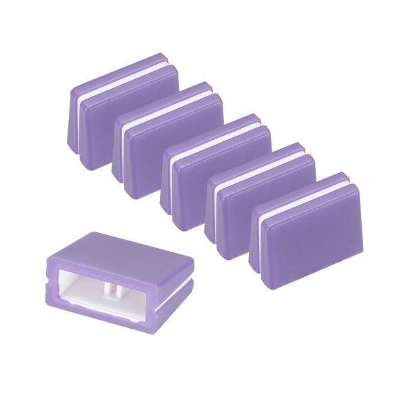 Uxcell 6Pcs Mixer Slider Fader Caps Universal Fader Knobs Purple Plastic Slide Potentiometer Replacement Slider Knob for Universal DJ Controller Mixer Console DJM DDJ XDJ Denon