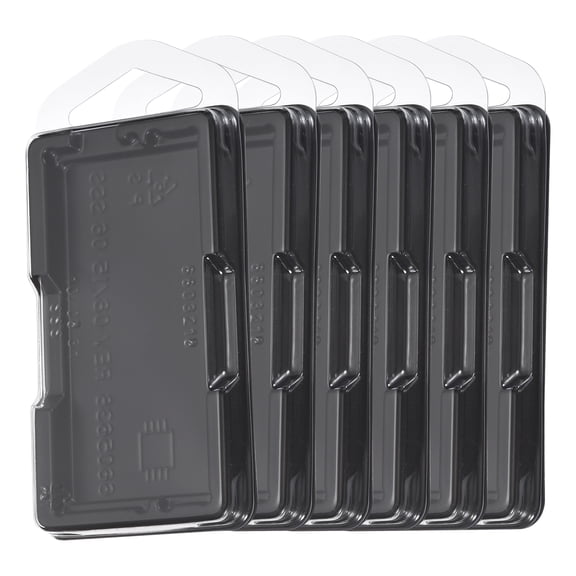 Uxcell 6Pcs Notebook DRR4/DDR5 Memory RAM Module Case - Plastic Clamshell Antistatic Tray Transparent Packaging Container for Desktop Laptop