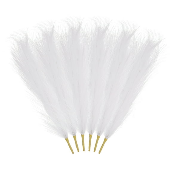 Uxcell 6Pcs Pampas Grass,17.7" Fake Pampas Grass for Home Decor,Wedding Decoration,White