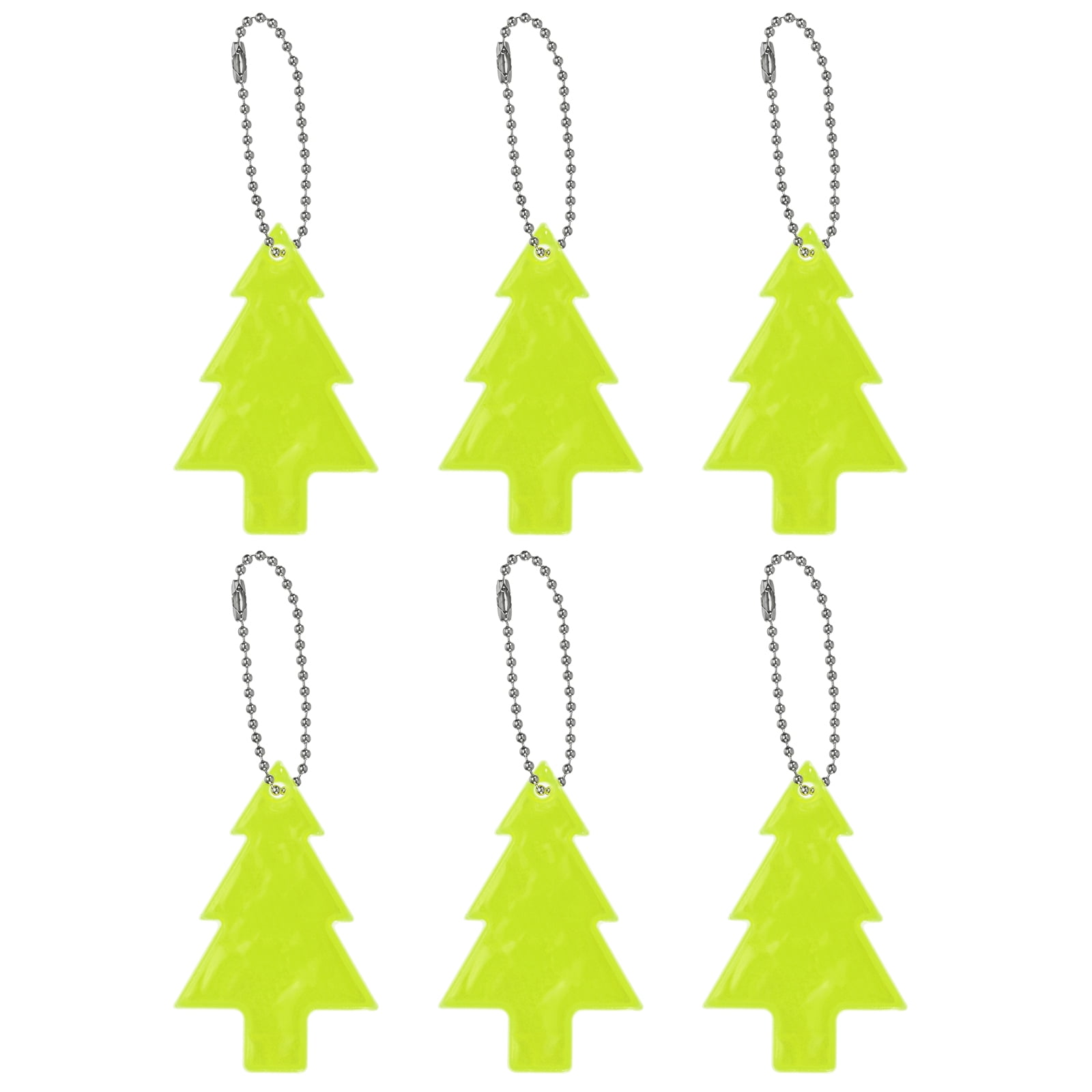Uxcell 6Pcs Reflective Keychain Tags Reflective Pendant Reflector Key ...