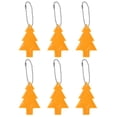 thumbnail image 1 of Uxcell 6Pcs Reflective Keychain Tags Reflective Pendant Reflector Key Ring Safety Reflector Christmas Tree Shape Gold, 1 of 7